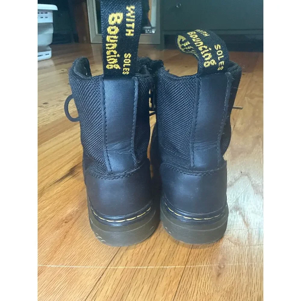 Dr. Martens Combs Lace-Up Combat Blk Boots US Little Kid 1